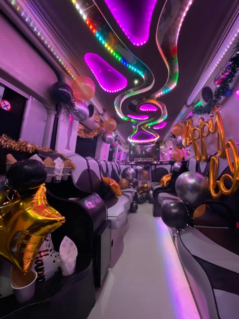 childrens party bus hire london