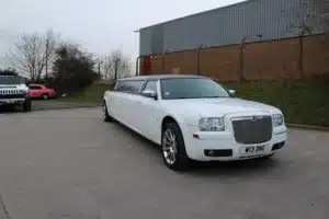 White Chrysler Baby Bentley Limousine Hire