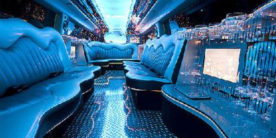 Hummer limo interior