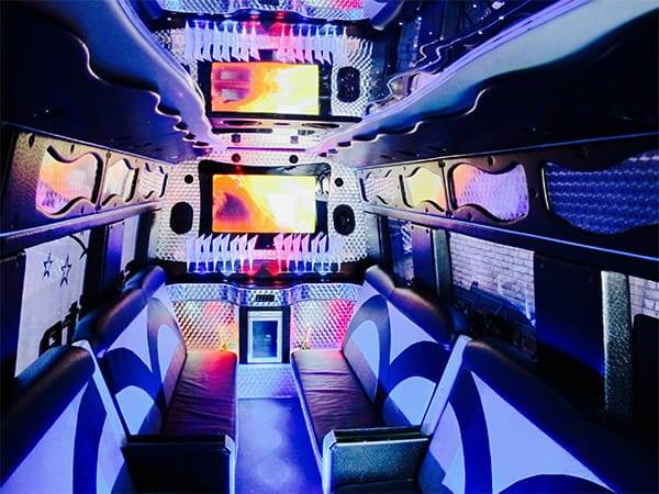 16 passenger party bus hire London